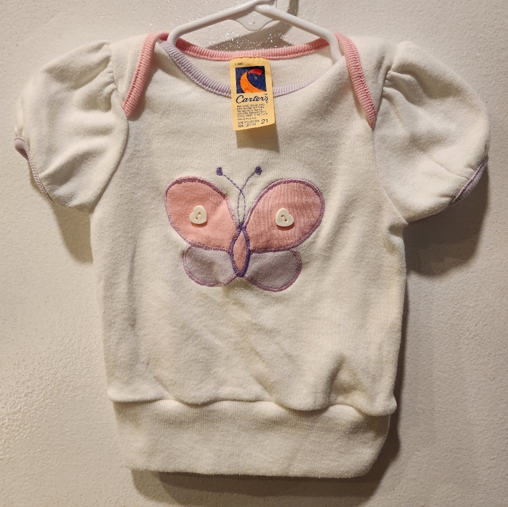 *Vintage* Carter's 2T Butterfly Top